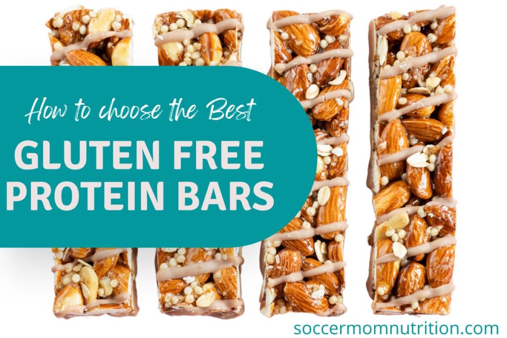 Gluten free protein bar banner for blog post