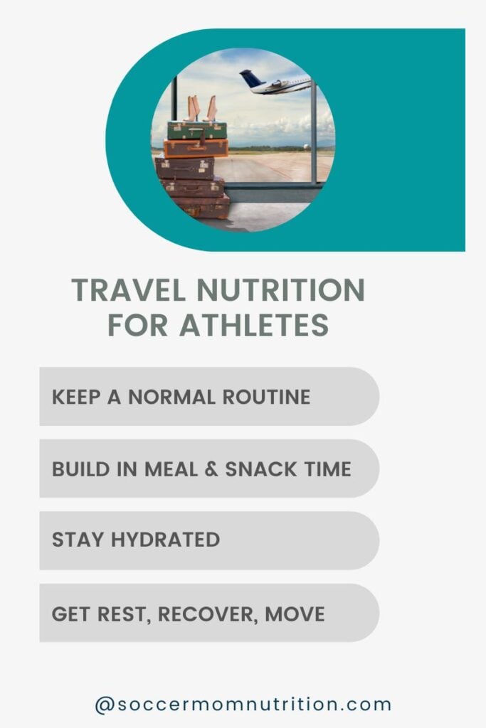 Travel nutrition goals for athletes