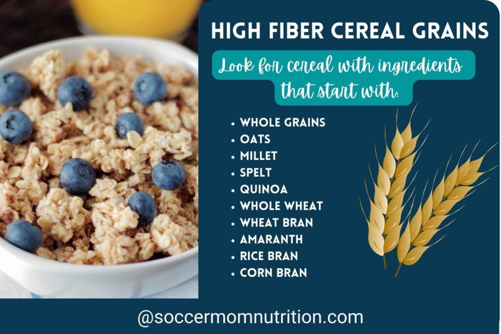 High Fiber Cereals-Grains to look for on the label