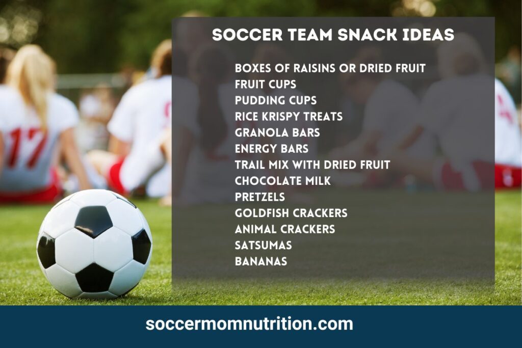 ideas for soccer snacks