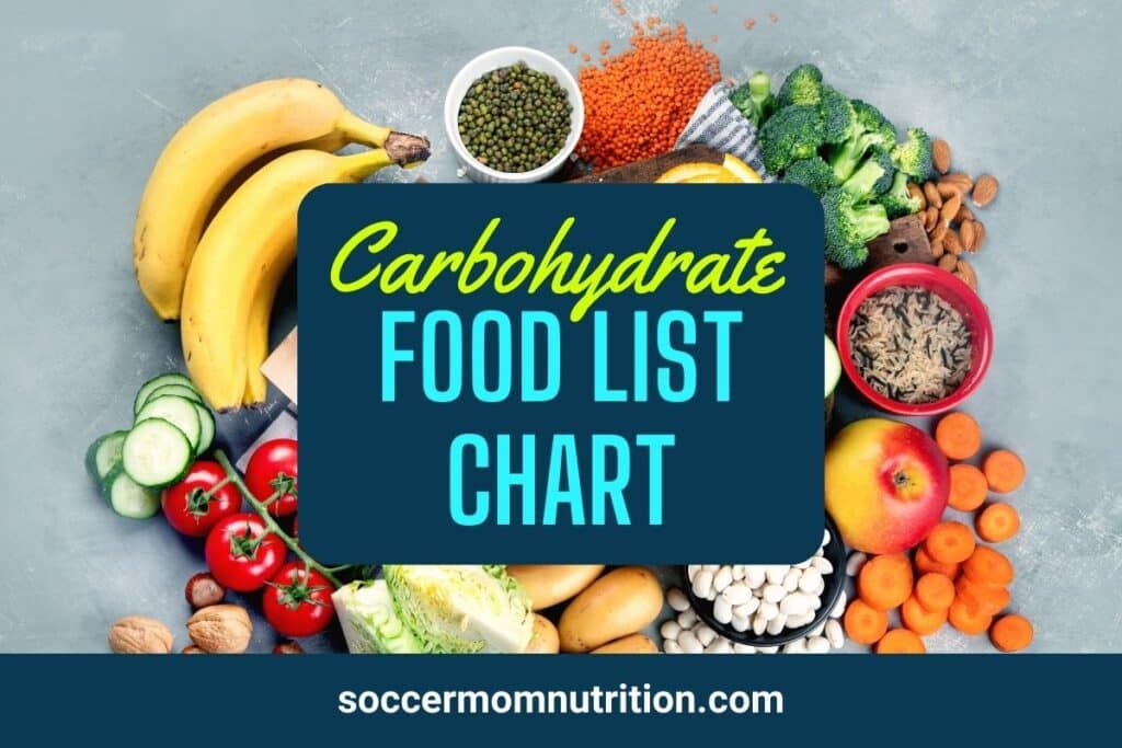 Carbohydrate Food List Chart
