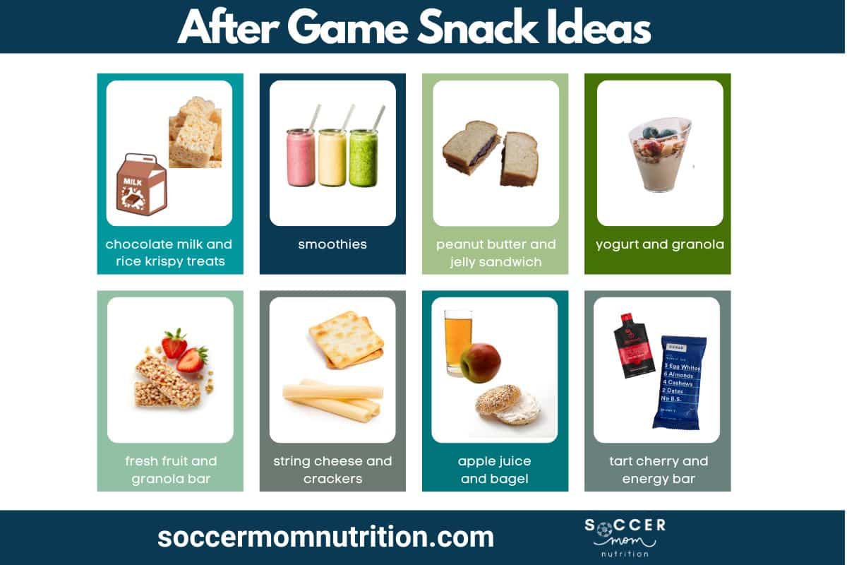 after game snack ideas and post game snack ideas