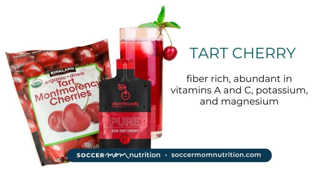 tart cherry is one of best foods for soccer players
